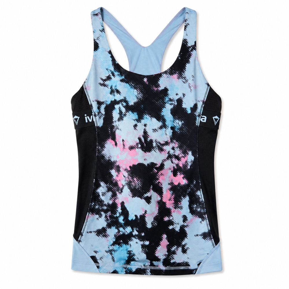 Ivivva by Lululemon Racerback Athletic Tank Top Blue Pink Black Girls Size 14